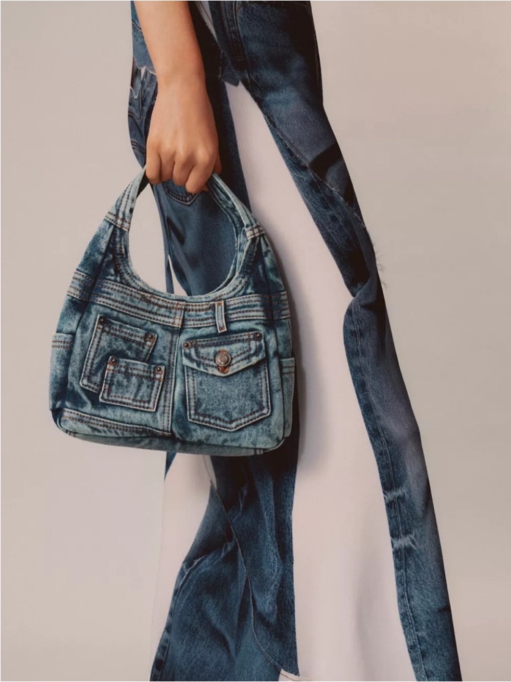 NWT Zara Limited Edition Denim Bag